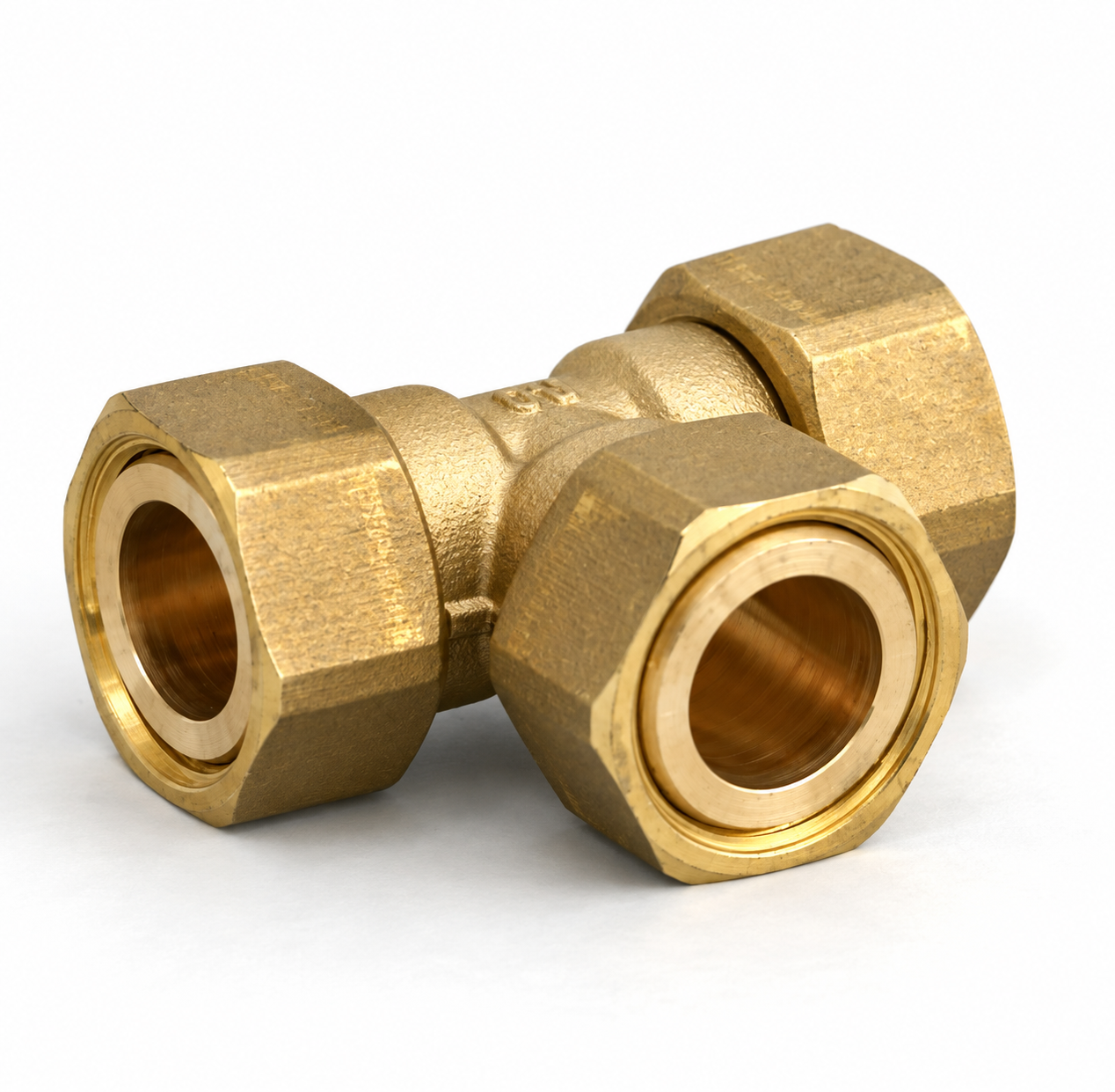 T-Stück IG, flachdichtend, für Edelstahl-Wellrohre – H