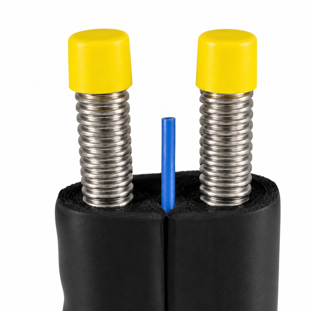 Isoliertes Wellrohr mit Temperatursonden-Kabel – Art. T